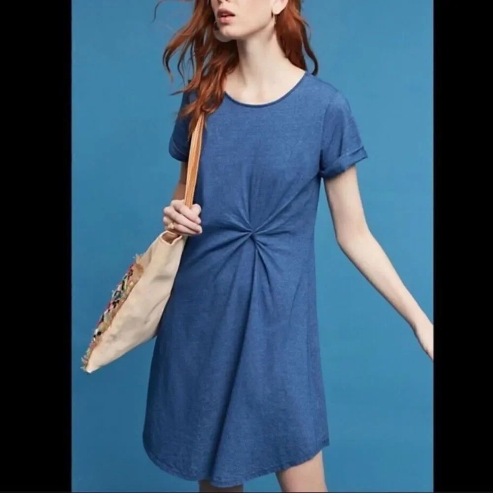 Anthropologie Holding Horses Paula Knot Cotton T-shirt Dress